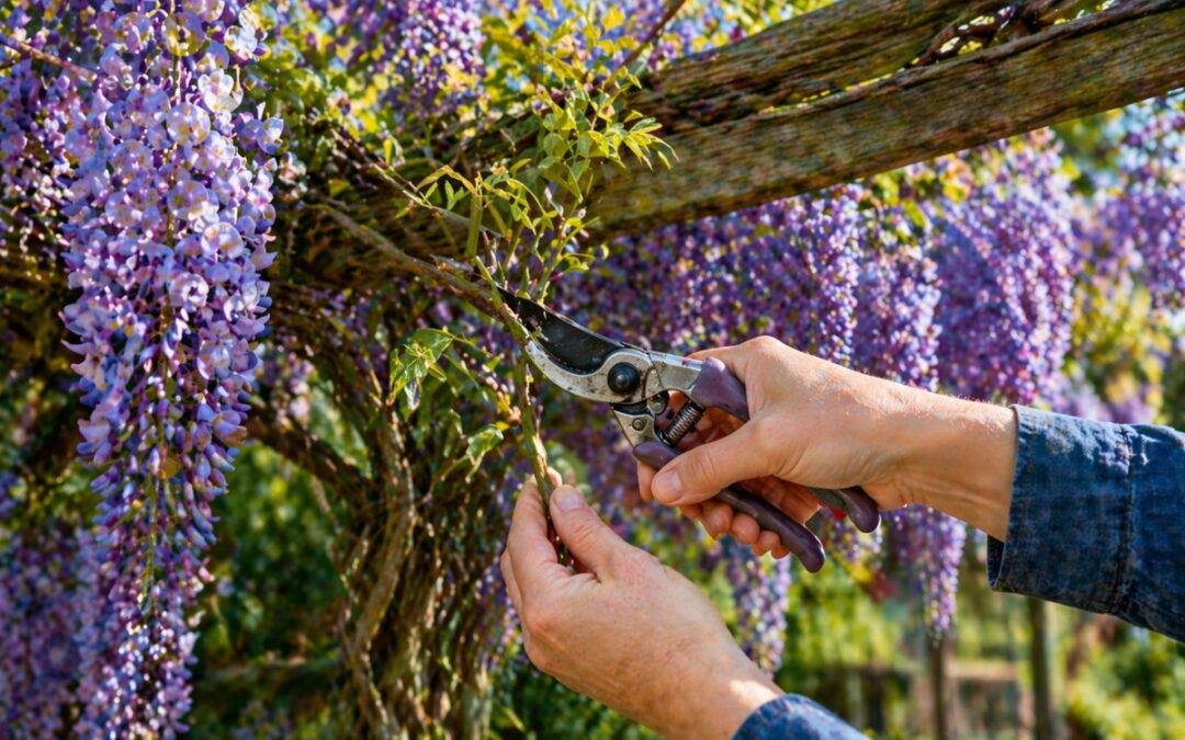 Blauwe regen snoeien: wanneer en hoe snoei je een wisteria voor maximale bloei?