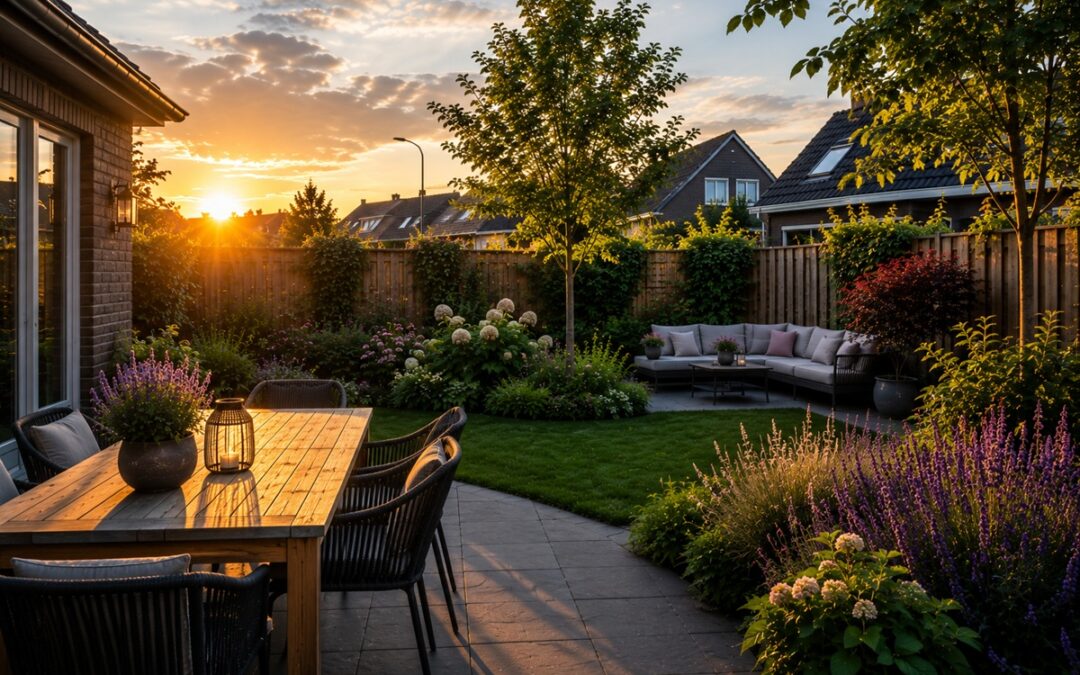 Tuin op het noordwesten