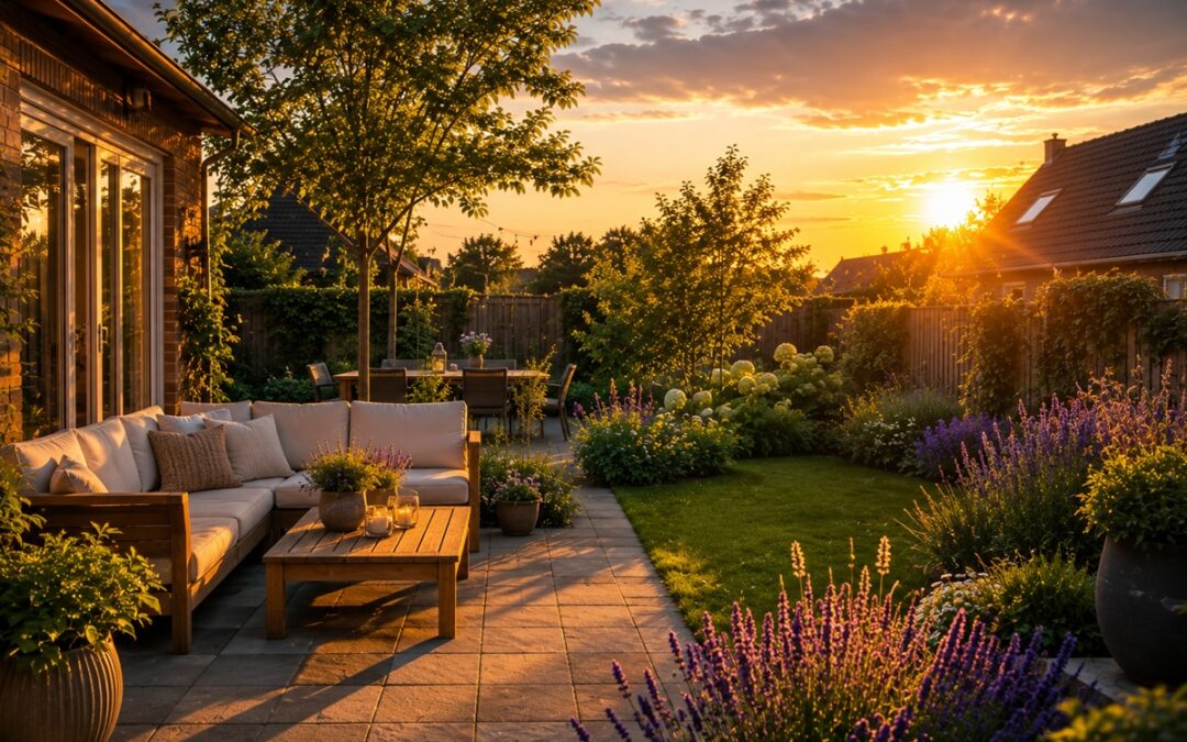 Tuin op het zuidwesten