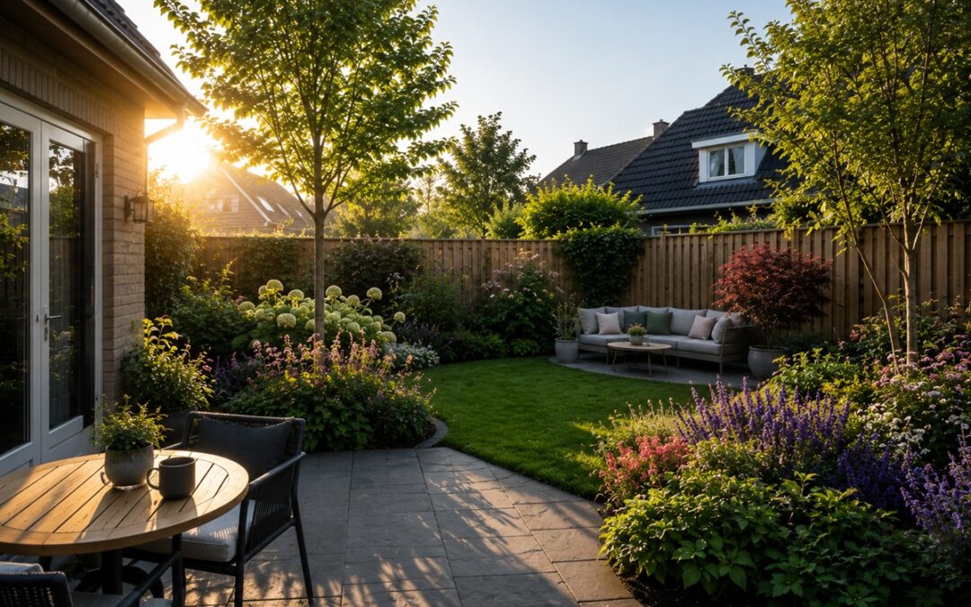 Tuin op het noordoosten